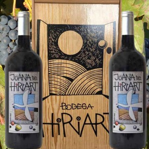 Tinto Juana  Hiriart Magnum  2 Botellas 1,5l. D.O.Cigales  Caja de Madera La unidad sale a 29,80€          
